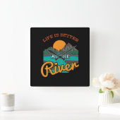 Horloge Carrée Lake (Maison)