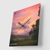 Horloge Carrée Lake District England Sunset (Angle)
