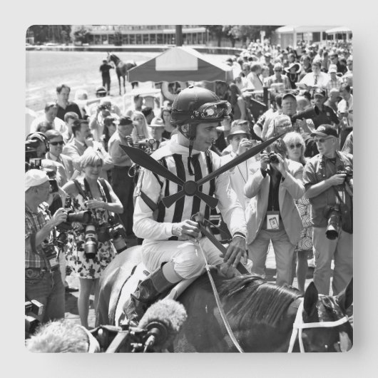 Horloge Carrée L'alerte de mode gagne le Schuylerville (Recto)