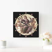 Horloge Carrée L'Allégation de la JUSTICE Fresco par Raffaello Sa (Maison)