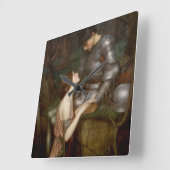 Horloge Carrée Lamia par John William Waterhouse (Angle)