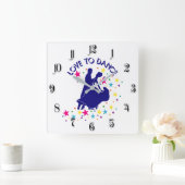 Horloge Carrée L'amour pour la danse (Maison)