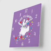 Horloge Carrée L'amour pour la danse (Angle)