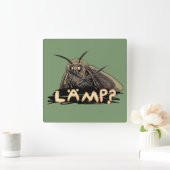 Horloge Carrée Lamp? Moth Meme (Maison)