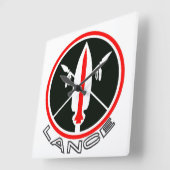 Horloge Carrée Lance missile wall clock (Angle)