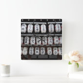 Horloge Carrée Lanterns japonais (Maison)