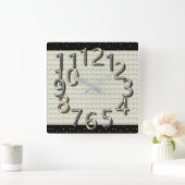 Horloge Carrée L'art du temps - MoD-Argent & Or-Horloges (Maison)