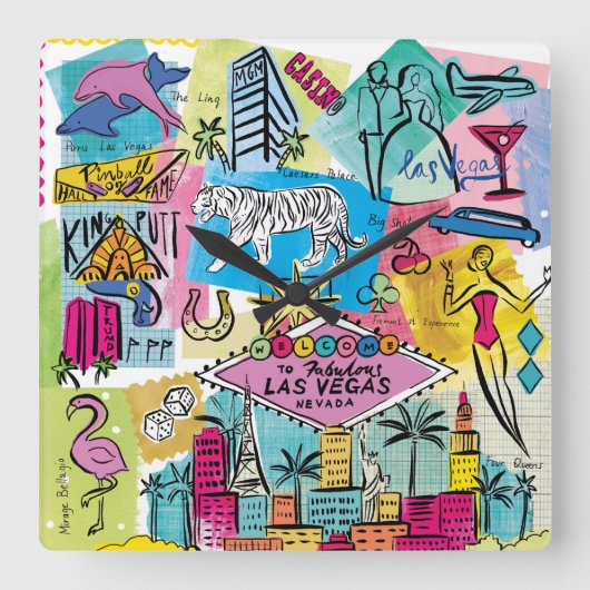 Horloge Carrée Las Vegas, Nevada (Recto)