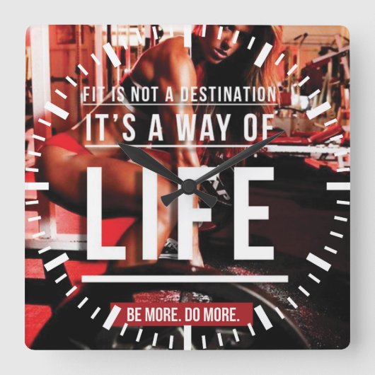 Horloge Carrée L'Assiette N'Est Pas Une Destination. C'est un mod (Recto)