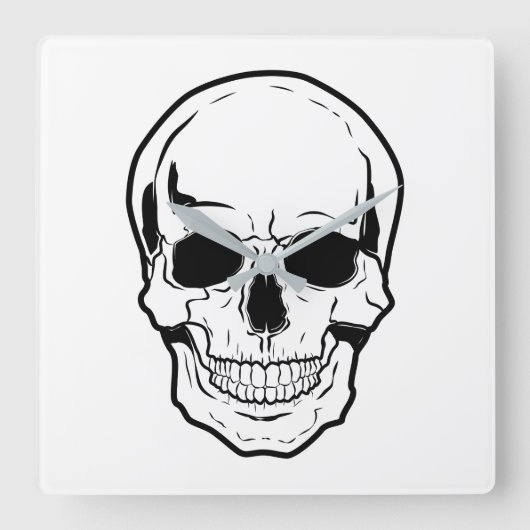 Horloge Carrée Laughter de Black Skull (Recto)
