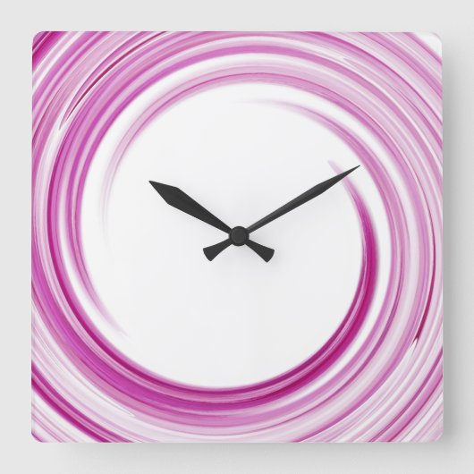 Horloge Carrée Lavender (Recto)