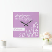 Horloge Carrée Lavender - whatever (Maison)
