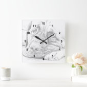 Horloge Carrée Lazy Mastiff (Maison)