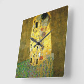 Horloge Carrée Le baiser de Gustav Klimt (Angle)