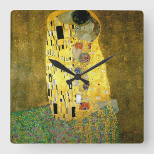 Horloge Carrée Le baiser de Gustav Klimt