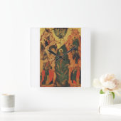 Horloge Carrée Le baptême de Jésus-Christ icône byzantine (Maison)