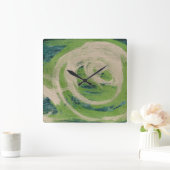 Horloge Carrée Le bord de l'eau (Maison)