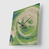 Horloge Carrée Le bord de l'eau (Angle)