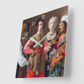 Horloge Carrée Le caissier Fortune, La Tour (Angle)