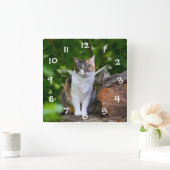 Horloge Carrée Le CHAT (Maison)