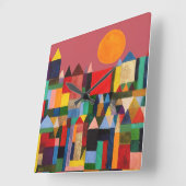 HORLOGE CARRÉE LE CHÂTEAU DE METROPOLIS ET LE SOLEIL (Angle)