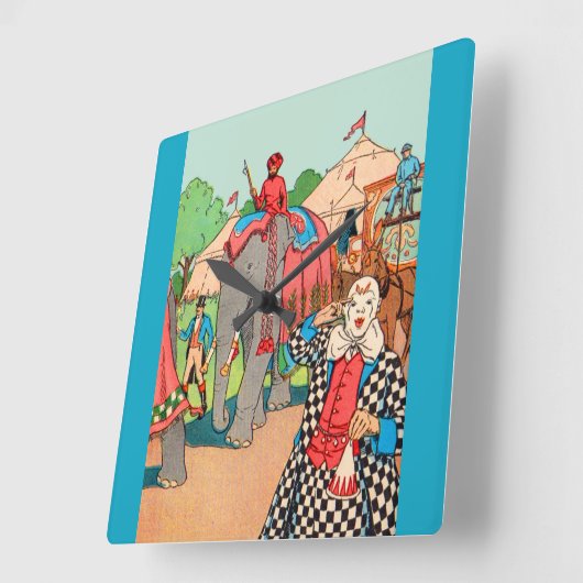 Horloge Carrée Le Cirque (Angle)