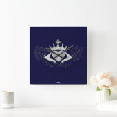 Horloge Carrée Le Claddagh (argent) (Maison)