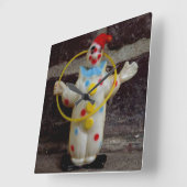 Horloge Carrée Le Clown (Angle)