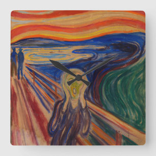 Horloge Carrée Le cri, 1910 par Edvard Munch