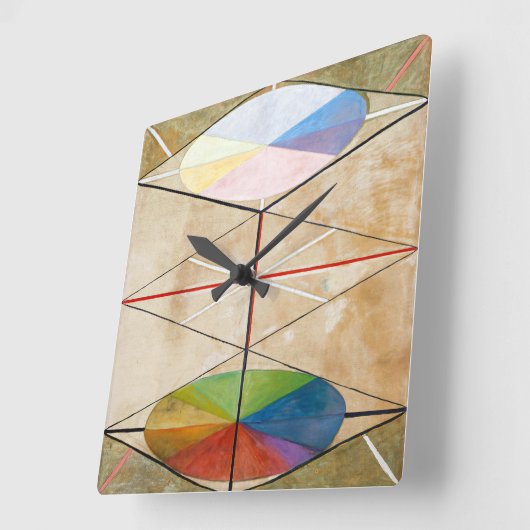 Horloge Carrée Le cygne n° 23 | Hilma af Klint | (Angle)