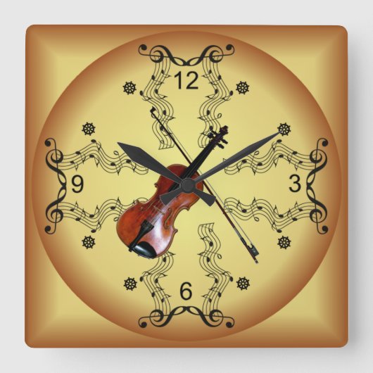 Horloge Carrée Le Défilé musical (Recto)