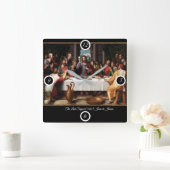 Horloge Carrée Le Dernier souper (Maison)