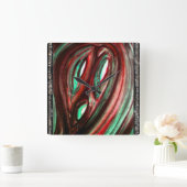 Horloge Carrée Le fantôme de la solitude (Maison)