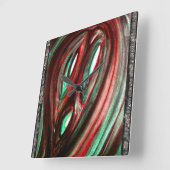 Horloge Carrée Le fantôme de la solitude (Angle)