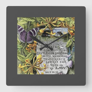 Horloge Carrée Le Fruit De L'Esprit