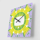 Horloge Carrée Le futur est à nous (Angle)