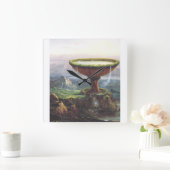 Horloge Carrée Le gobe du Titan par Thomas Cole (Maison)