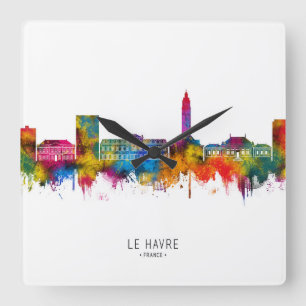 Horloge Carrée Le Havre France Toits