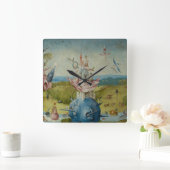 Horloge Carrée Le jardin des plaisirs terrestres (Maison)