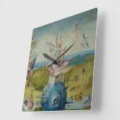 Horloge Carrée Le jardin des plaisirs terrestres (Angle)