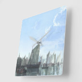 Horloge Carrée Le Maas chez Dordrecht (Angle)