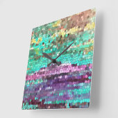 Horloge Carrée Le matin a cassé l'horloge (Angle)