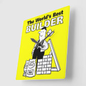 Horloge Carrée Le Meilleur builder (Angle)