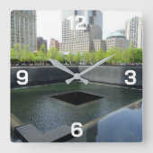 Horloge Carrée Le mémorial national du 11 septembre (Recto)