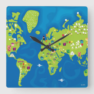 Horloge Carrée Le Monde