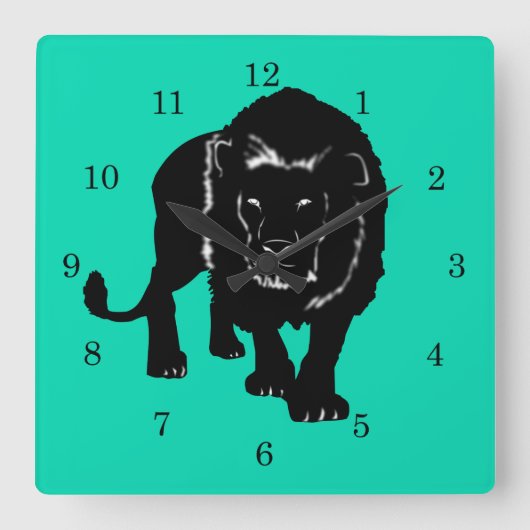 Horloge Carrée Le Mur de Custom (Recto)