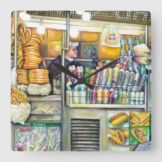 Horloge Carrée Le Paradis des Pousseurs (Recto)