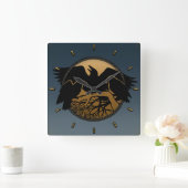 Horloge Carrée Le poison de Wall Clock Bird (Maison)