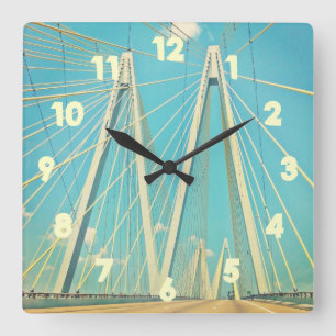 Horloge Carrée Le pont de Fred Hartman