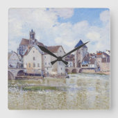Horloge Carrée Le Pont de Moret, Alfred Sisley (Recto)